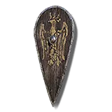 Hawk Crest Wooden Shield